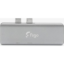Renas Store Fiigo MacBook ve Type-C Cihazlar Için 5 Portlu Hub