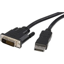 Renas Store Coverzone Displayport To DVI Kablo 1.8 Metre Full Hd 1080P Görüntü Aktarım Destekli Dp To DVI Dönüştürücü Kablo Monitör Tv Projeksiyon Uyumlu Dayanıklı Yüksek Performans Bağlantı Kablosu | ZR1156