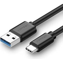 Renas Store Ugreen 3.0 A Usb-A & Usb-C, Data ve Şarj Kablosu,1 Metre, Siyah, ACBUGN20882
