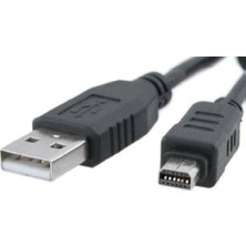 Renas Store Olympus Uyumlu Dijital Fotoğraf Makina Kablosu Cb-Usb5/cb-Usb6 12 P USB 12 Pin Kablo