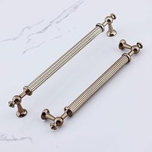 Renas Store Nesil Çizgili 224 mm Bronz Metal Kulp Mobilya Çekmece Mutfak Dolabı Dolap Kulpları Kulpu Kulpları