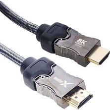 Renas Store Örgülü 60Hz Ultra Hd 1.5 Metre Örgülü 8k HDMI Kablo