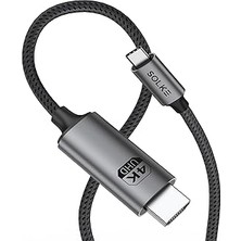 Renas Store Usb-C To HDMI Kablo, 2 Metre, 4K60Hz, 18GBPS, Type-C To HDMI Görüntü Kablosu, Thunderbolt 5/4/3 Uyumlu