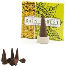Renas Store Deepika Masala Agarbatti || Pure & Natural Incense Konık Tütsü (Şelale Geri Akışkanlı) (Rain Forest (Yağmur Ormanları))