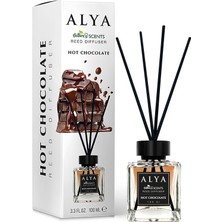 Renas Store Alya Nature's Scents Hot Chocolate Bambu Çubuklu Oda Kokusu- Sıcak Çikolata Kokusu