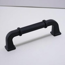 Renas Store Alfa Metal Siyah Kulp 96 mm 9.6 cm Mobilya Çekmece Kulplar Mutfak Dolabı Dolap Kapak Kulp Kulb Kulpu