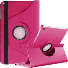 Renas Store Constraın - Galaxy Tab A 10.1 (2019) T510 ile Uyumlu Sbt Dönebilen Standlı Kılıf-Pembe Koyu