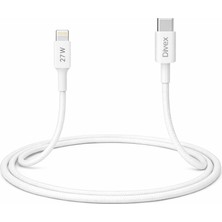 Renas Store Usb-C’den Lightning Şarj Kablosu 1 Metre | 27W Hızlı Şarj, 3.0A Güç Çıkışı | Örgülü Dayanıklı Tasarım, Akıllı ve Güvenli Şarj Desteği