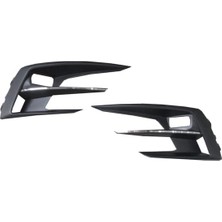 Trn Renault Megane- 4- Sd- 21/25; Sis Lamba Kapağı Sağ/sol Set/sis Delikli/siyah/nikelaj Çıtalı