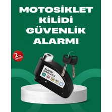 Hace Bazaar Motosiklet Scooter Bisiklet Tekerlek Disk Kilidi Alarmlı Güvenlik