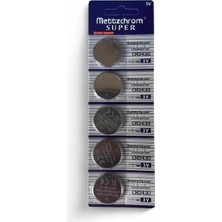 Renas Store Mettzchrom CR2430-C5 3V Lityum Düğme Pil 5'li Paket