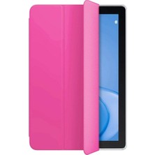 Renas Store Zore Honor ile Uyumlu Pad X8 Zore Smart Cover Standlı 1-1 Kılıf Pembe