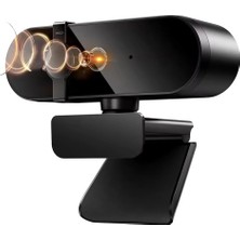 Renas Store Coverzone Webcam 4K Konferans Kamera Gizlilik Bandı Dahili Mikrofon Chat Görüntülü Sohbet Yayın Kamerası Hd Video Web Kamerası 813