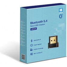 Renas Store Tplınk UB500 Bluetooth 5.4 Nano USB Adaptör, Pc Notebook Laptop Için Mini Bluetooth V5.4 Dongle, Kulaklık Hoparlör Klavye Mouse Gamepad Bağlantı Adaptörü, Windows 11/10/8.1/8/7 Uyumlu Tak Çalıştır