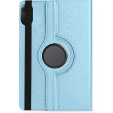Renas Store Zore Xiaomi ile Uyumlu Redmi Pad 2 2025 Zore Dönebilen Standlı Kılıf Mavi