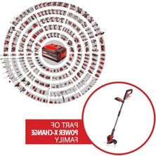 MarkEntegra Einhell Akülü Kenar Kesme Makinesi Ge-Ct 18/25-1 Li-Solo Power X-Change (18 V, 25 cm Kesim Genişliği, Dönebilen/eğilebilen Motor Başlığı, 20 Plastik Bıçak, 1 Misina Makarası Dahil, Pil Dahil Değildir)