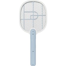 MarkEntegra Şarjlı Mor Işık Sinek Öldürücü Tenis Raketi, 21X26 cm Boyut, USB Şarjlı