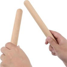 MarkEntegra Kalın Ahşap Ritim Çubuğu - 2'li Paket