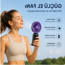 MarkEntegra 5 Kademeli Güçlü Mini Fan, Şarjlı ve Sessiz Çalışma Özellikli Taşınabilir Vantilatör