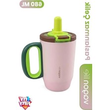 MarkEntegra Pipetli Paslanmaz Çelik Termos Mug, 680 ml Kapasite ve Rahat Içim