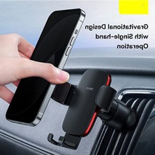MarkEntegra Metal Araç Telefon Tutucu - Dikey ve Yatay Havalandırma Kafesi