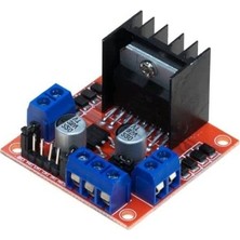 MarkEntegra L298N Çift Motor Sürücü Kartı - Voltaj Regulatörlü