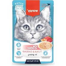 MarkEntegra Ton Balıklı ve Karidesli Yaş Kedi Maması, 70GR x 10 Adet