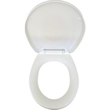 MarkEntegra Beyaz Oval Duroplast Klozet Kapağı, Yavaş ve Normal Kapanır