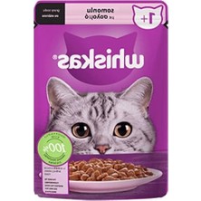 MarkEntegra 28 Adet 85 gr Somonlu Yetişkin Kedi Konservesi, Sos Içinde