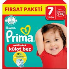Renas Store Prima Külot Bebek Bezi 7 Beden 52 Adet Fırsat Paketi