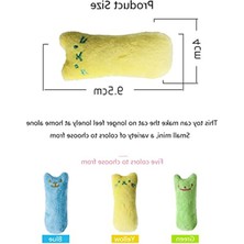MarkEntegra Mavi Sesli Peluş Kedi Oyuncağı, Yumuşak ve Dayanıklı Mini Boy