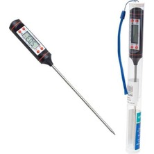 MarkEntegra Dijital Cep Tipi Daldırmalı Termometre, -50°c ile +300°C Ölçüm Aralığı, 0.1°c Çözünürlük, LCD Ekran, Otomatik Kapanma, 1 Saniye Hızlı Ölçüm, Mutfak ve Laboratuvar Için