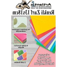 MarkEntegra Renkli Mektup Zarfı Seti, 13X18 Cm, 25 Adet, 5 Renk