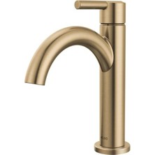 MarkEntegra Faucet Nicoli Altın Banyo Bataryası, Tek Delikli Banyo Bataryası, Tek Kolu Banyo Bataryası, Şampanya Bronz 15749LF-CZ