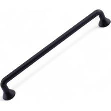 Renas Store Incir Mat Siyah Metal Kulp 160 mm 16 cm Mutfak Dolabı Kulbu Kulpu Mobilya Çekmece Dolap Kulpları