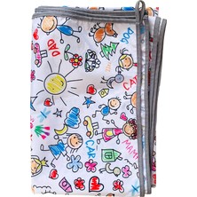 Renas Store Yorni Su Geçirmez Yer/masa Örtüsü, Aktivite, Yemek ve Oyun Için, Doğa Dostu ve Çevreci, Ekoteks SERTIFIKALI,%100 Polyester, Family, 150X100CM, Dikdörtgen