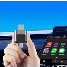 MarkEntegra Mini Ergonomik 2in1 Kablosuz Carplay ve Android Auto Adaptörü