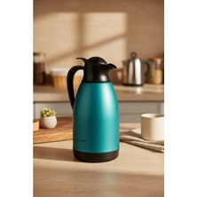 MarkEntegra Turkuaz Renkli Çelik Termos, 2 Litre Kapasiteli