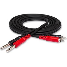 MarkEntegra Çift Kablo, 6.3 mm Ts Jak, 4 Metre Uzunlukta, Ses Aktarımı Için