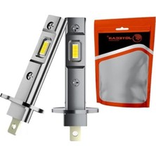 MarkEntegra Mini LED Far Ampulü, Kablosuz ve Yüksek Parlaklık, Gümüş Renk