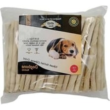 MarkEntegra 100 Adet Beyaz Burgu Çiğneme Kemiği, 100 Lü Torba Paket