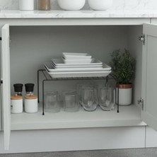 MarkEntegra Mutfak ve Banyo Için Organizer Tezgah Düzenleyici, Pratik Tabak ve Bardak Rafı