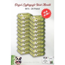 Renas Store 20 Al 18 Öde Sleepy Doğal Zeytinyağlı ve Pamuklu Islak Bebek Havlusu 90'lı ve Rosıe