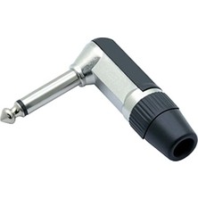 MarkEntegra 6.3 mm Metal Mono Gitar Jack Fişi, Dayanıklı Yapı