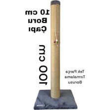 MarkEntegra 100 cm Boyunda, 10 cm Çapında Dev Kedi Tırmalama Tahtası