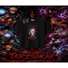 Tarzsokak Jiraiya Naruto Anime Karakteri Kadın Crop Tişört Beyaz
