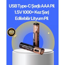 Hace Bazaar Hızlı Şarj Teknolojili USB Şarjlı Aaa Pil – 40 Dakikada Tam Şarj