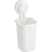 MarkEntegra Vantuzlu Diş Fırçası Tutacağı, Beyaz Cam