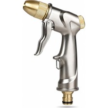 Renas Store Profesyonel Otomatik Metal Sulama Tabancası, Çinko Alaşım ve Pirinç, Ayarlanabilir Nozul, Nikel Kaplama, Bahçe ve Araç Yıkama