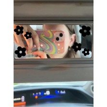 MarkEntegra Çiçek Desenli Araba Ayna Sticker